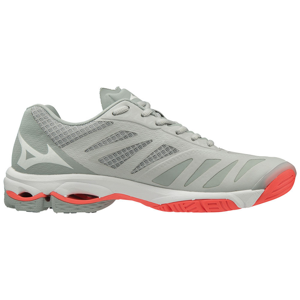 Womens Mizuno WAVE LIGHTNING Z5 Volleyball Shoes Grey/White Philippines (YXAQPW430)